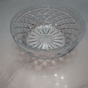 Vintage RARE Waterford Killeen Diamond Pattern 8” Crystal Bowl Gran Core